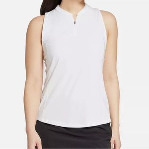 Slazenger Women’s Sleeveless Tech 1/4 Zip Golf Tank - White Size XL - New w Tags